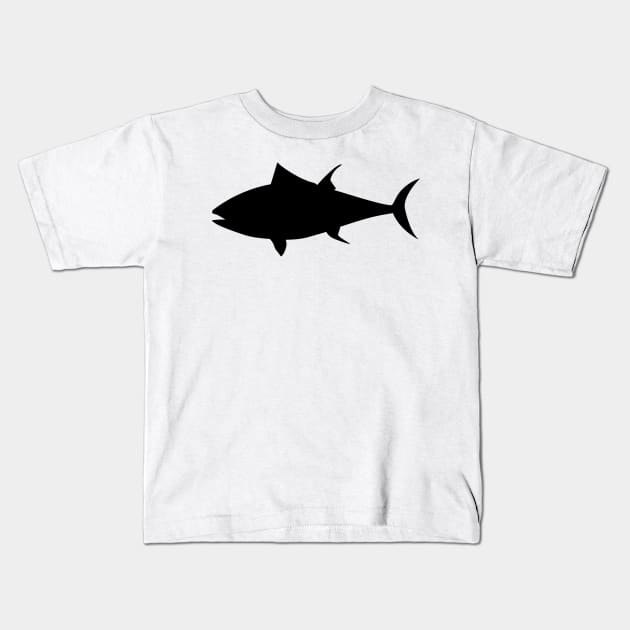 Tuna Fish Silhouette Kids T-Shirt by AustralianMate